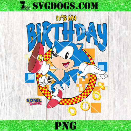 Sonic The Hedgehog Birthday PNG, It’s My Birthday Cheering Sonic PNG