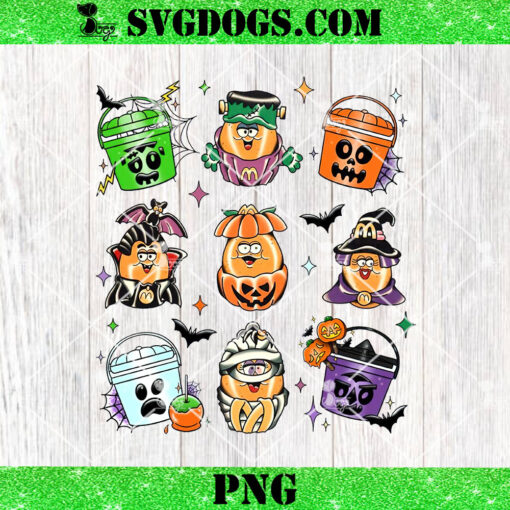 Spooky Nuggets Meal Bucket Halloween PNG, Spooky Nuggets PNG, Halloween Chicken Lover PNG