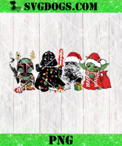 Star Wars Christmas PNG, Star Wars Baby Yoda Darth Vader Christmas PNG, Galaxy Wars PNG