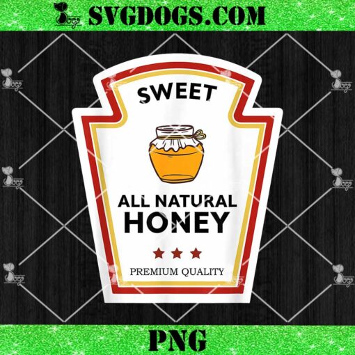 Sweet All Natural Honey Condiment Group Costume PNG