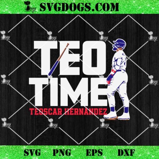 Teoscar Hernandez Teo Time La SVG, Los Angeles Dodgers Baseball SVG PNG