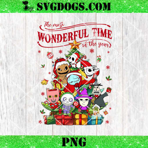 The Most Wonderful Time Of The Year PNG, Christmas Nightmare Friends PNG, Christmas Horror Movies PNG