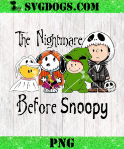 The Nightmare Before Snoopy Christmas PNG, Jack Skellington And Friends PNG