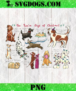 The Twelve Dogs of Christmas PNG, Dog Christmas Cards PNG, Family Dog PNG