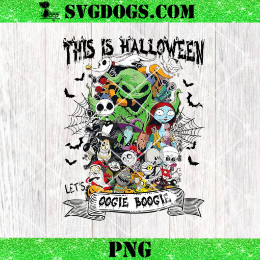 This Is Halloween Oogie Boogie PNG, The Nightmare Before Christmas PNG, Jack Skellington Sally And Friends Christmas PNG