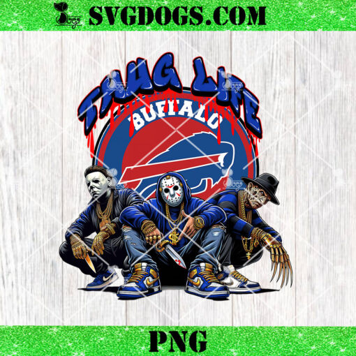 Thug Life Buffalo Bills Horror PNG, Thug Life NFL Halloween PNG