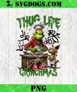 Thug Life Grinchmas PNG, Thug Life Christmas PNG, Grinchmas PNG