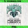 WNBA New York Liberty 2024 Champions Game Over PNG