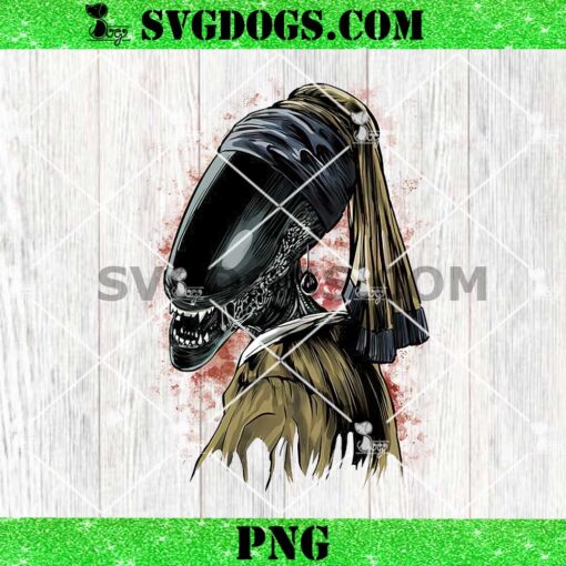 Alien With A Pearl Earring PNG, Alien Movie PNG