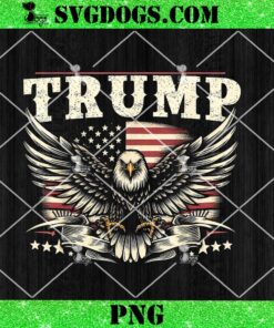 American Made Trump Merchandise PNG, America Eagle Flag Donald Trump PNG