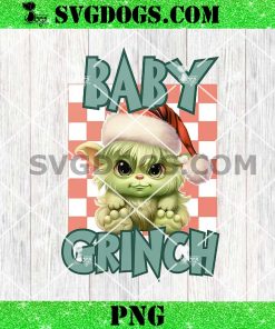 Baby Grinch Christmas PNG, Grinch Santa PNG