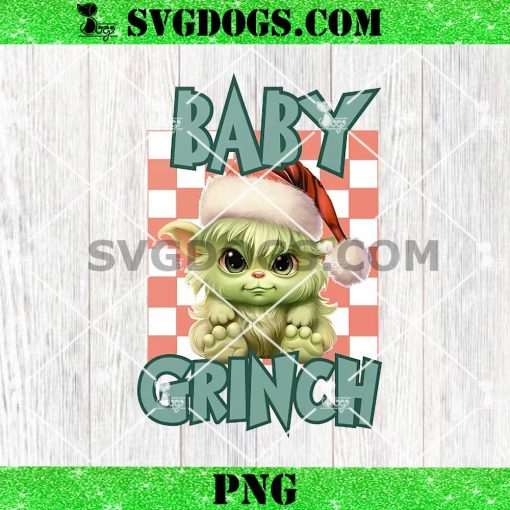 Baby Grinch Christmas PNG, Grinch Santa PNG