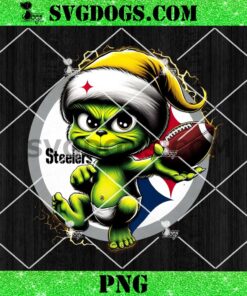 Baby Grinch Pittsburgh Steelers PNG, Steelers NFL Grinch Football Team PNG