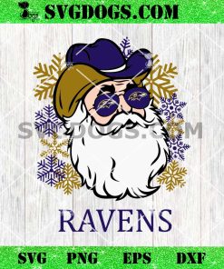 Baltimore Ravens Santa Claus SVG, Christmas Baltimore Ravens NFL SVG PNG