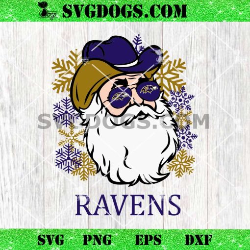 Baltimore Ravens Santa Claus SVG, Christmas Baltimore Ravens NFL SVG PNG