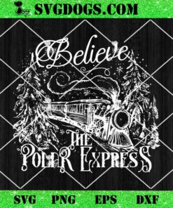 Believe The Polar Express SVG, Funny Christmas Express SVG PNG