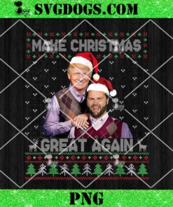 Brothers Make Christmas Great Again Santa PNG, Trump Vance Ugly PNG