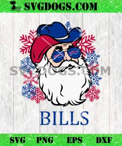 Buffalo Bills Santa Claus SVG, Christmas Buffalo Bills NFL SVG PNG