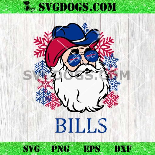 Buffalo Bills Santa Claus SVG, Christmas Buffalo Bills NFL SVG PNG