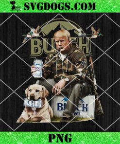 Busch Light Trump Hunting Deer PNG, Funny Beer Drinking Beer Hunting PNG