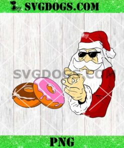 Christmas Donut Santa Claus PNG, Food Santa PNG