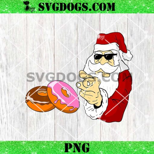 Christmas Donut Santa Claus PNG, Food Santa PNG