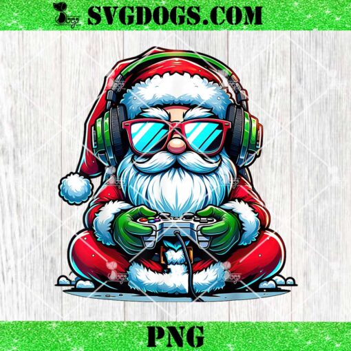 Christmas Gamer Boys PNG, Game Santa Xmas PNG