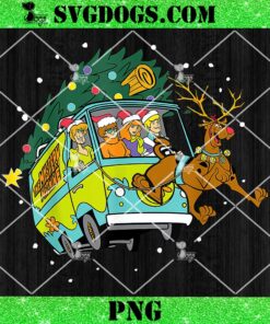 Christmas Scooby Doo Mystery Machine Reindeer Gang PNG, Scooby Doo And Gang Christmas PNG