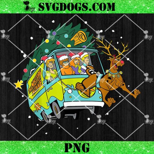 Christmas Scooby Doo Mystery Machine Reindeer Gang PNG, Scooby Doo And Gang Christmas PNG