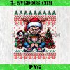 Jason Voorhees Christmas Ugly Sweater PNG, Horror Santa Christmas PNG