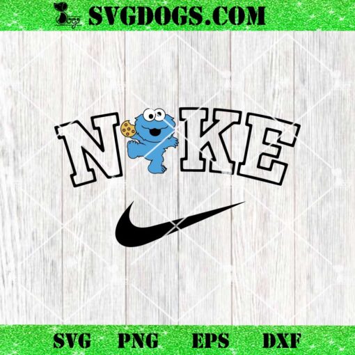 Cookie Monster Nike PNG, Nike Sesame Street PNG