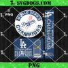 Fanatics Dodgers World Series 2024 Championship Commemorative PNG, Los Angeles Dodgers PNG