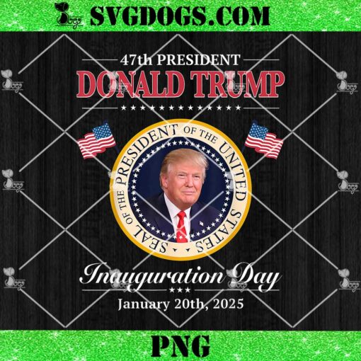 Donald Trump 47th President Inauguration 2025 Supporters PNG, Trump January 20 2025 PNG