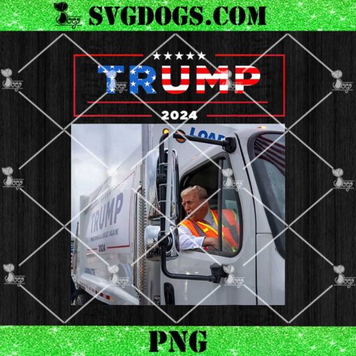 Donald Trump Rides In Garbage Truck PNG, Garbage Tee Trump PNG