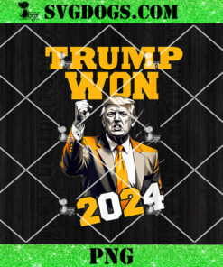 Donald Trump Won 2024 PNG, Trump Wins 2024 PNG