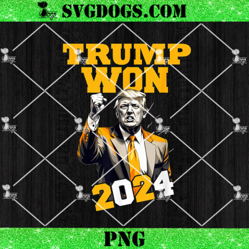 Donald Trump Won 2024 PNG, Trump Wins 2024 PNG