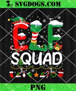 Elf Squad Christmas Family Matching PNG, Santa PNG