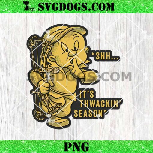 Elmer Fudd It’s Thwackin Season PNG, Elmer Fudd Looney Tunes PNG