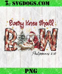 Every Knee Shall Bow PNG, Santa Christmas PNG