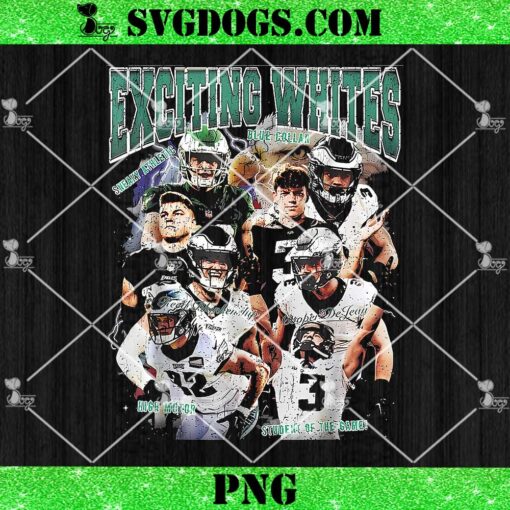 Exciting Whites PNG, Exciting Whites Cooper Dejean Eagles PNG