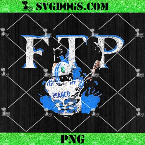 FTP Brian Branch Detroit Lions Middle Finger PNG