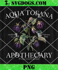 Feminist Aqua Tofana Apothecary PNG, Women Owned And Operated PNG