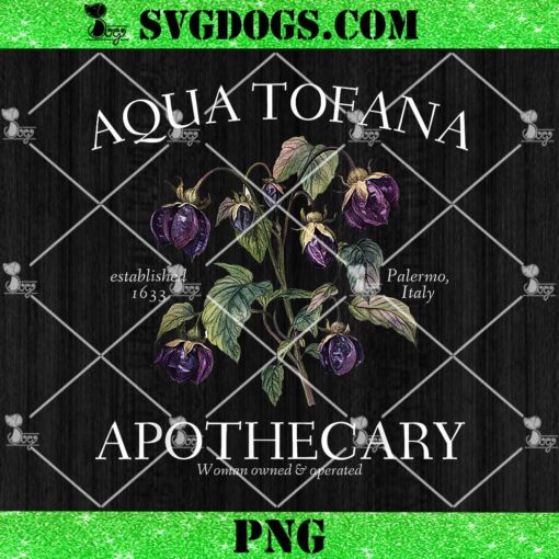 Feminist Aqua Tofana Apothecary PNG, Women Owned And Operated PNG