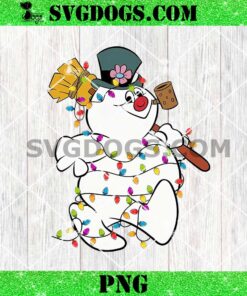 Frosty The Snowman Christmas PNG, Snowman Christmas Lights PNG