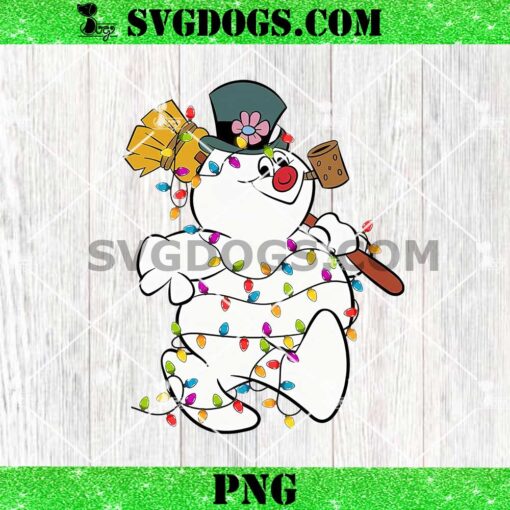 Frosty The Snowman Christmas PNG, Snowman Christmas Lights PNG