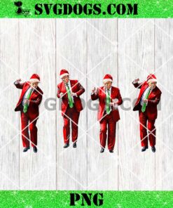 Funny Trump Dance Santa Claus Christmas PNG, Trump Dance Wins PNG