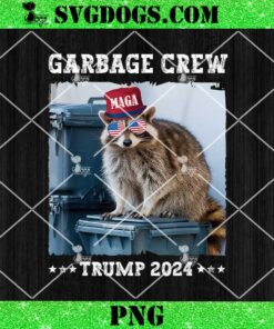 Garbage Crew Trump 2024 PNG, Trump Supporters Garbage Joe Biden Republican PNG