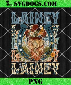 Girl Lainey First Name Personalized Western Cowgirl PNG, Wildflowers Wild Horses PNG, Western Boho PNG