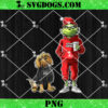 Grinch And Dog Detroit Lion Christmas PNG, NFL Detroit Football PNG