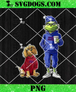 Grinch And Dog Buffalo Bills Christmas PNG, NFL Buffalo Football PNG